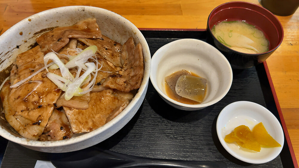 豚丼醤油ランチセット